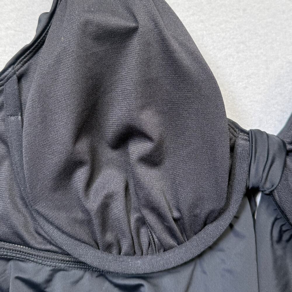 Raisins Curve Trendy Plus Topanga Ruffle-Trim Bikini Top black 18W $58 - Picture 10 of 11